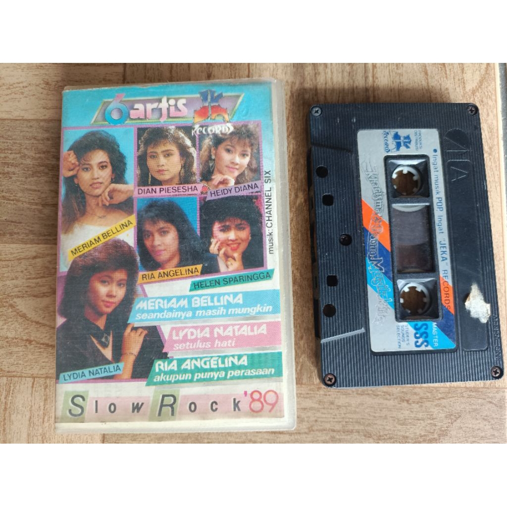 kaset pita 6 artis jk record "slow rock"