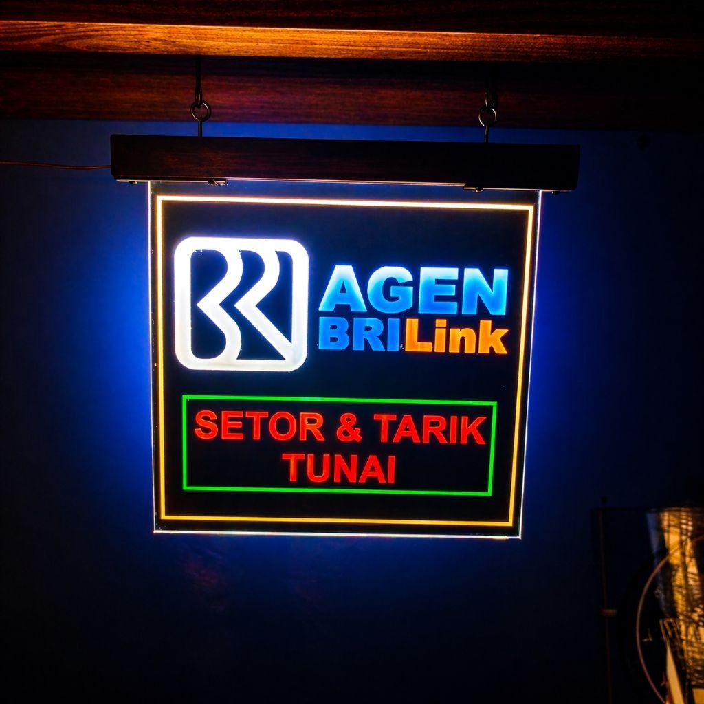 lampu agen brilink bri link set0r t4rik tun4i akrilik 25x25 lampu hias bisa custom reques colokan us