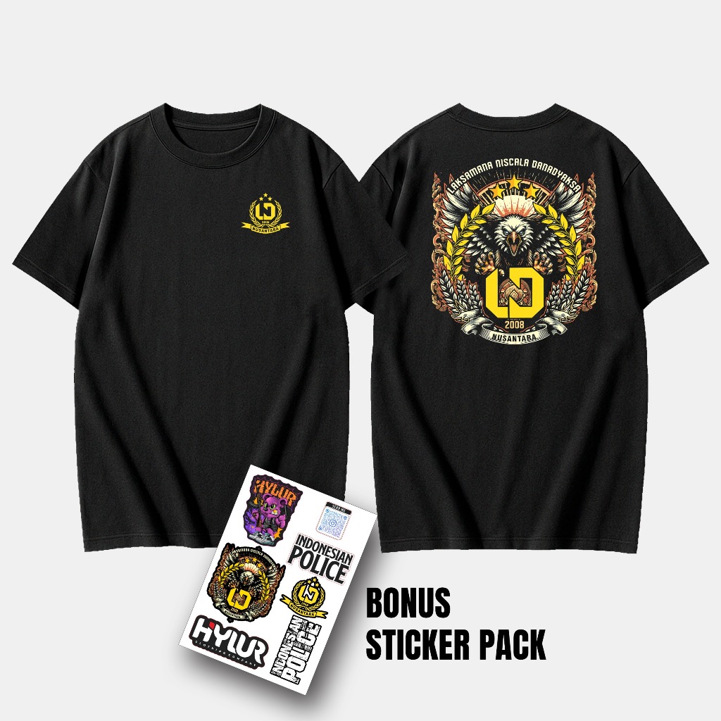 New KAOS LND NUSANTARA T-Shirt Pria Premium | Cotton Combed 24s | Kaos Distro Police Keren Terbaru