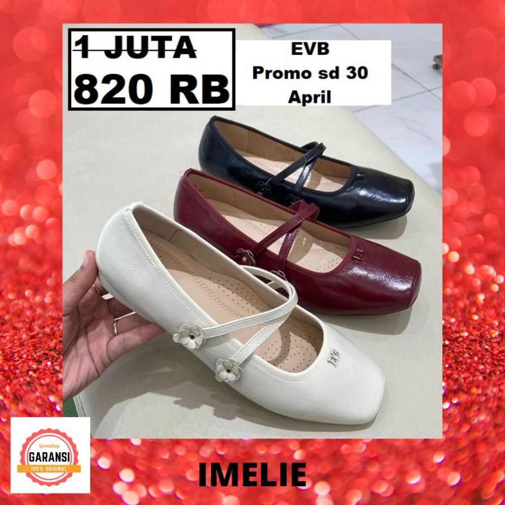 Sepatu flat shoes wanita EVB seri IMELIE 100% original