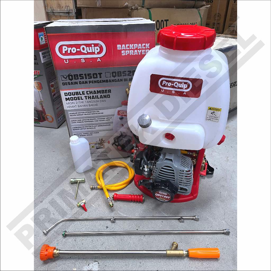 Mesin Semprot hama 2T 15L 20L PROQUIP QBS150 QBS200 QBS150T QBS200T STANDART TURBO / Engine Sprayer 