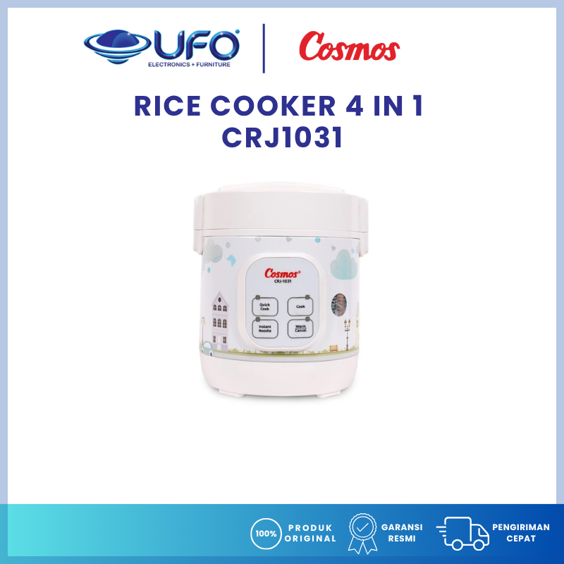 Cosmos Rice Cooker Traveling Mini Kapasitas 0.3 Liter 4in1 CRJ1031