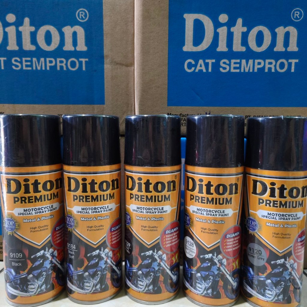CAT SEMPROT DITON PREMIUM 400 CC HITAM ABU CLEAR / CAT SEMPROT PREMIUM