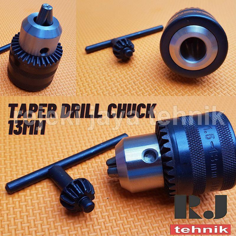 Kepala Bor Taper Drill Chuck 13mm Bor Duduk