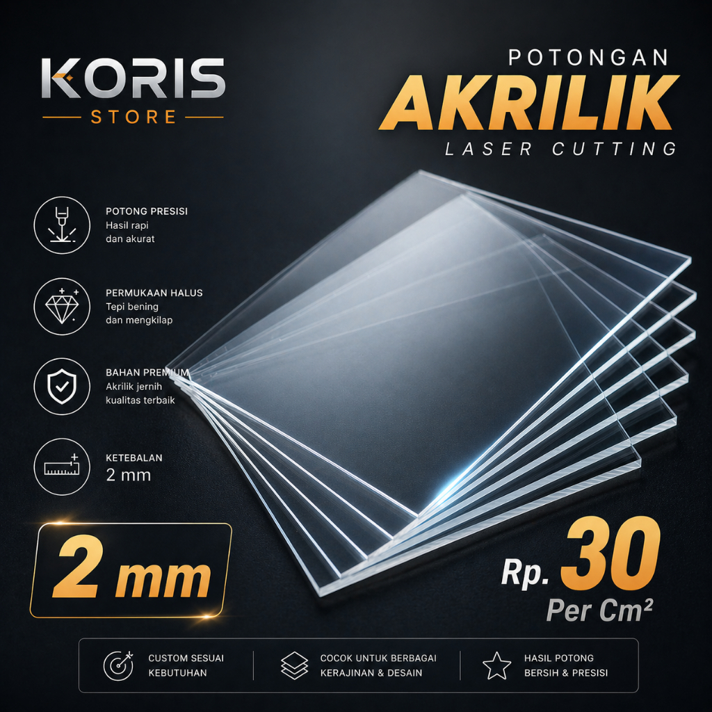 AKRILIK 2mm ( BENING )