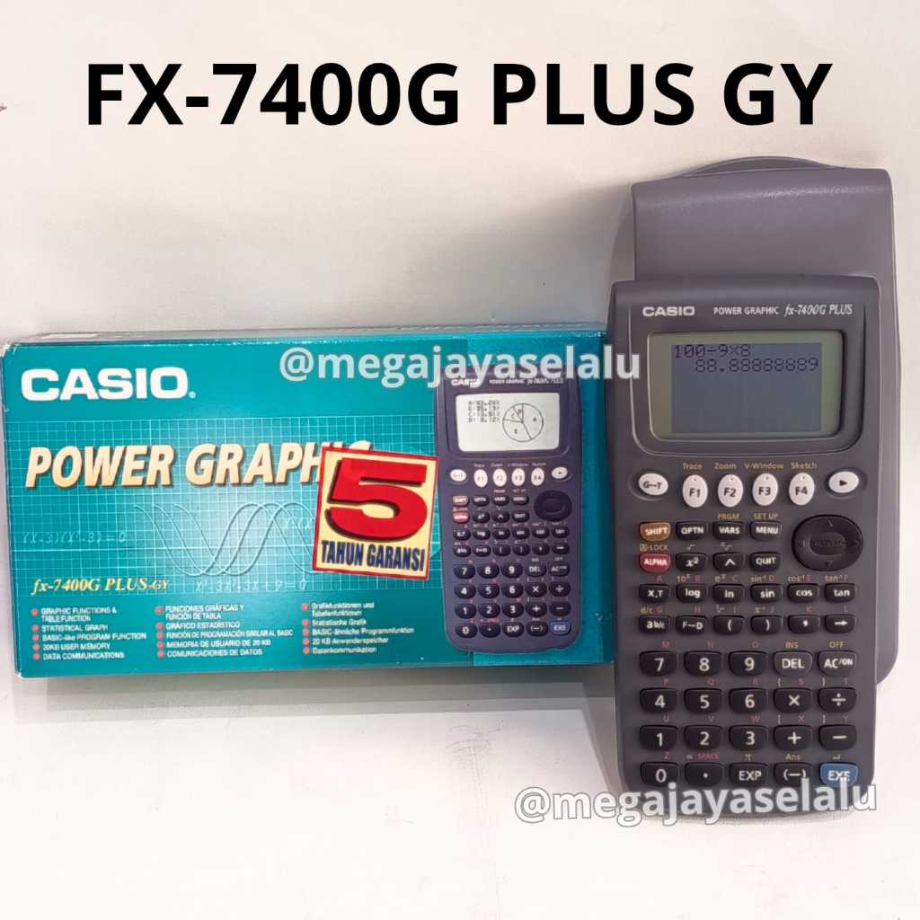 Kalkulator Ilmiah Casio FX7400G PLUS GY