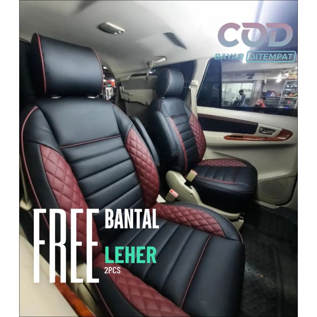 SARUNG JOK MOBIL XENIA 2004/2009 FULL SEAT BONUS BANTAL LEHER