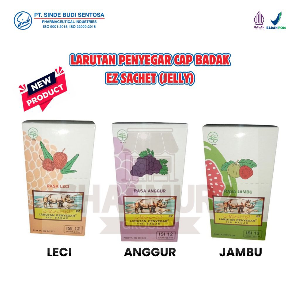 [CAP BADAK] BUY ONE GET ONE FREE - Larutan Penyegar Ez Sachet Jelly
