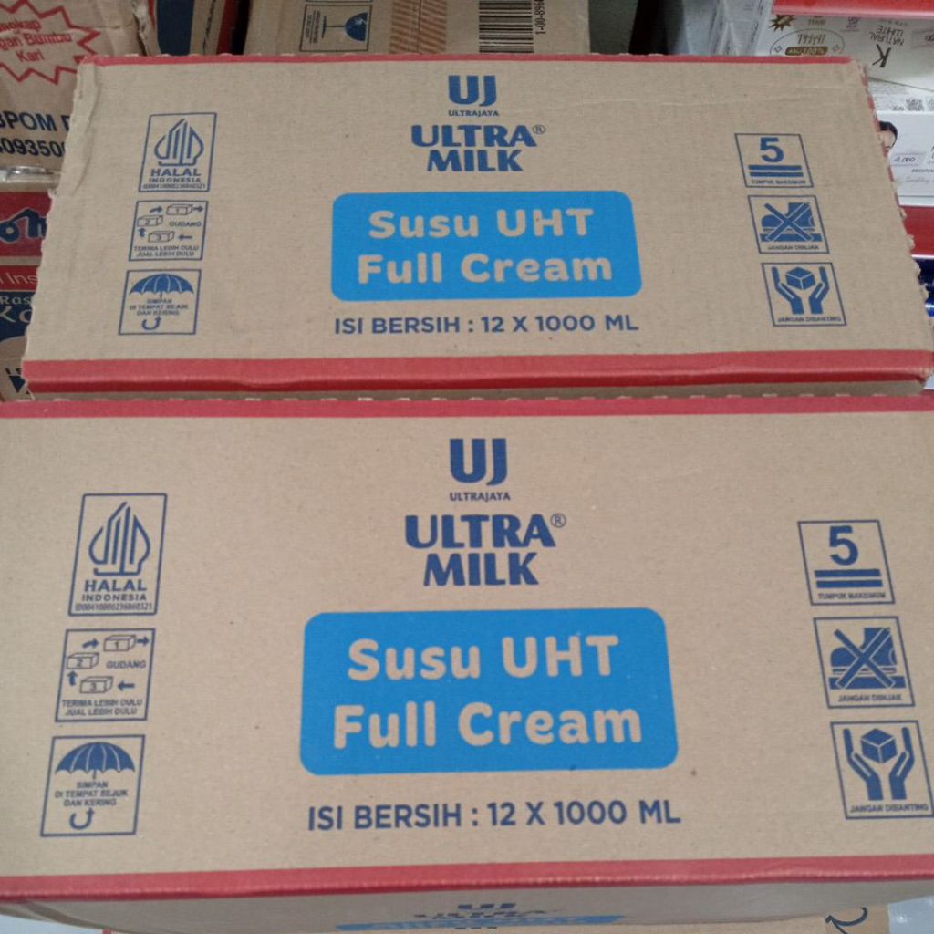 Susu Ultramilk Full Cream 1Liter 1Dus Isi 12