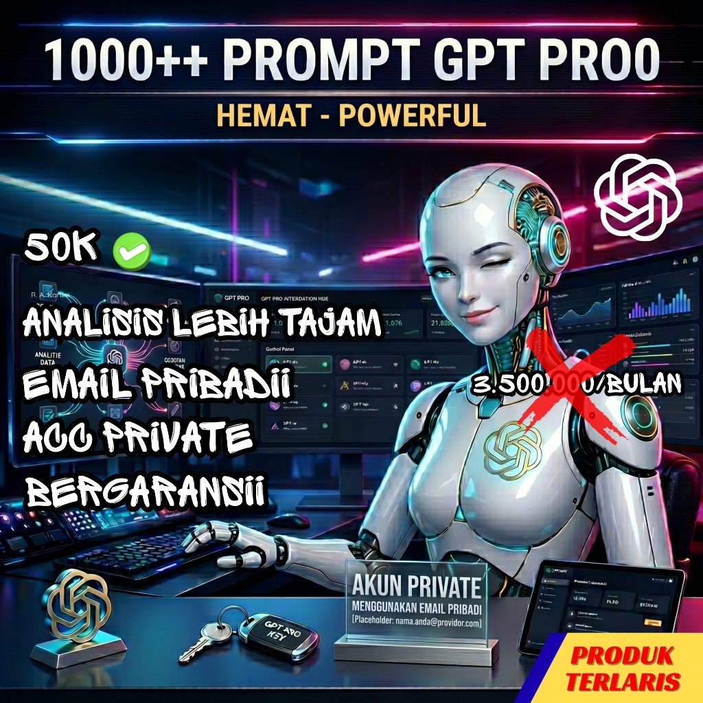 1000++ PROMT | GPT 5,2 PRO 1 BULAN PRIVATE PLUS PLAN