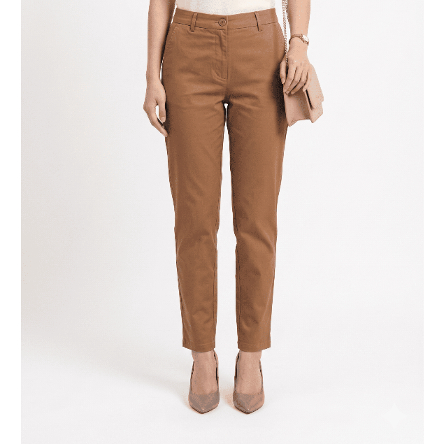 Eprise Chinos Bottom Panjang BROWN TP07 | Celana Panjang Wanita