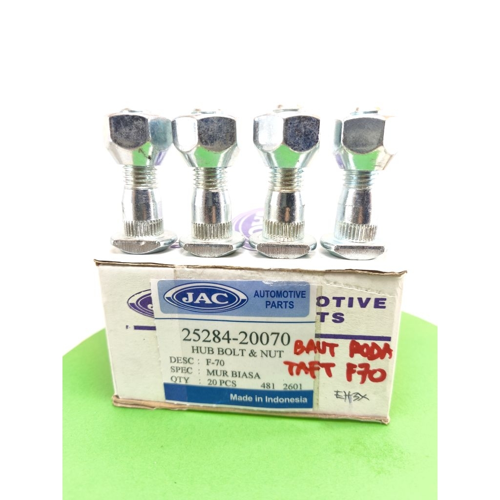 Baut Roda Daihatsu Taft GT F70 25284-20070 Hub Bolt & Nut Daihatsu Taft F-70 Mur K21 Merk JAC