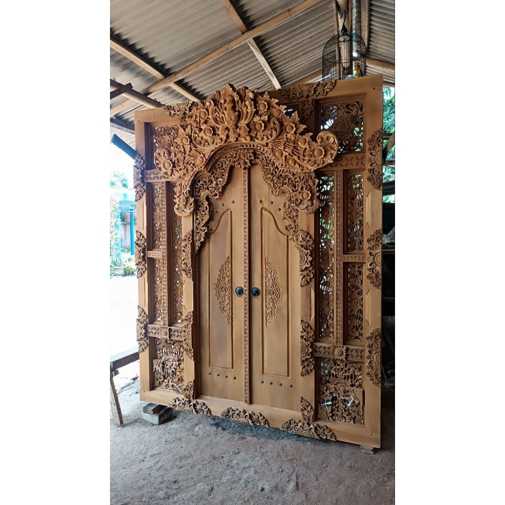 pintu ukir Jepara minimalis