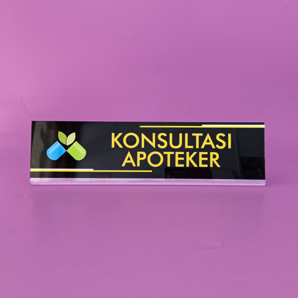 Akrilik Konsultasi Apoteker - Farmasi - Apotek | Akrilik Meja Konsultasi Apoteker | Akrilik Lipat