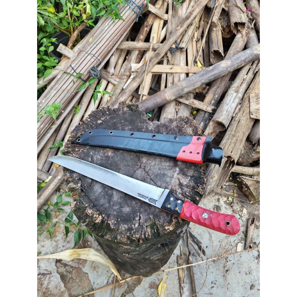 Pisau Daging Fillet Slaughter Knife Bohler N695 Pb 25 cm Handle MICARTA sarung Pvc