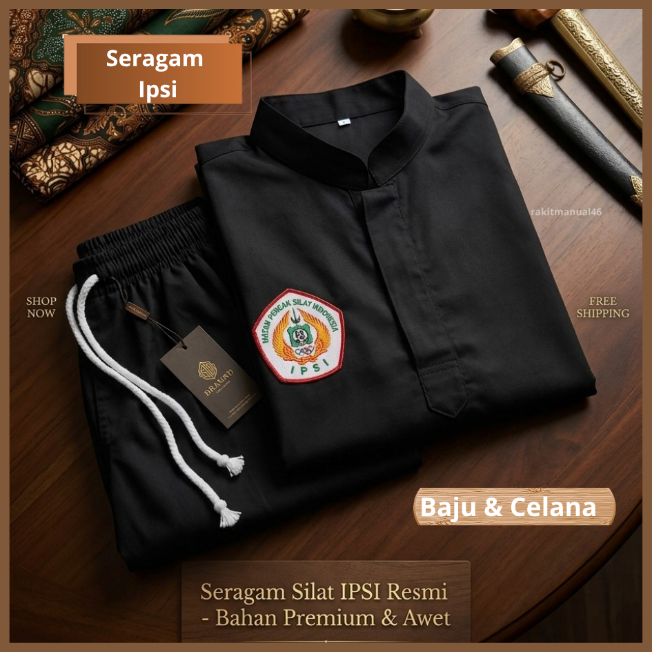 Seragam Pencak Silat Ipsi / Baju Silat Ipsi / Sakral Ipsi