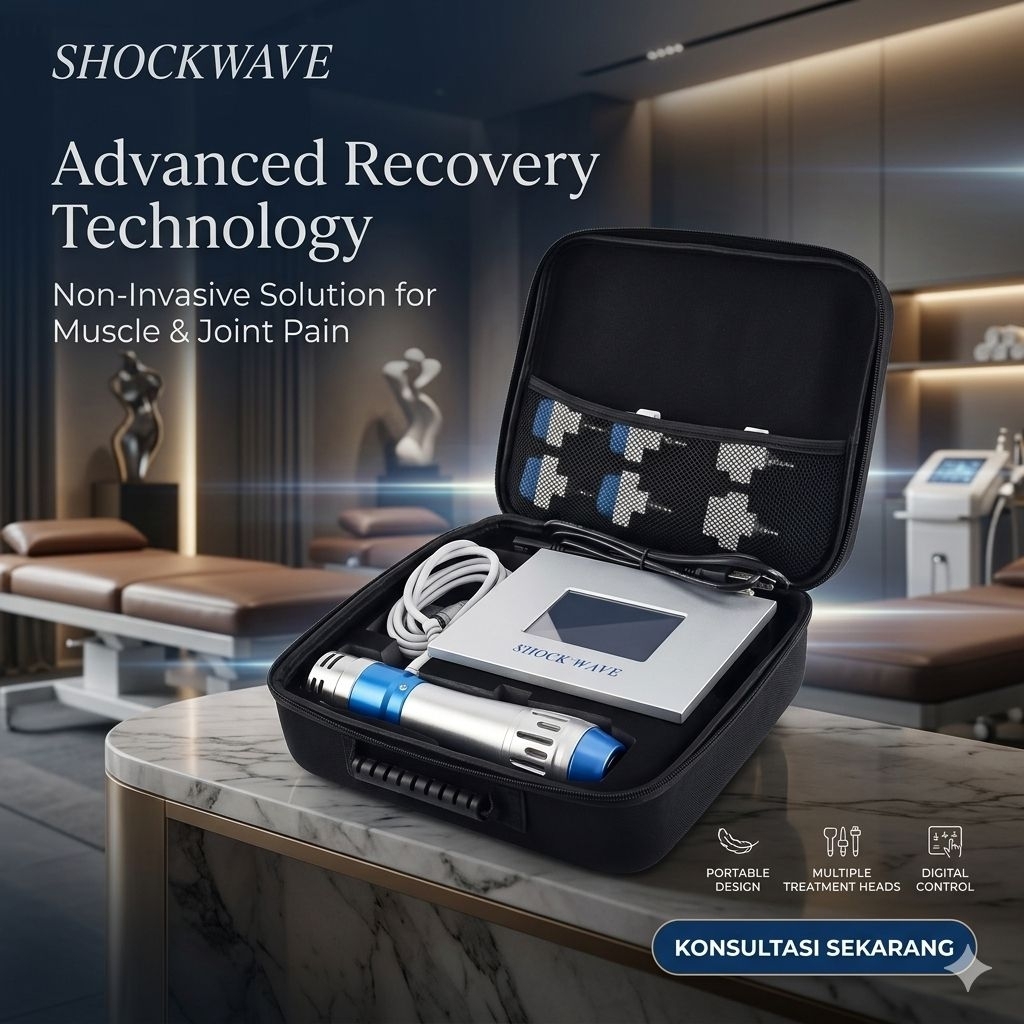 Shockwave Pain Relief Therapy ESWT Fisioterapi gelombang kejut