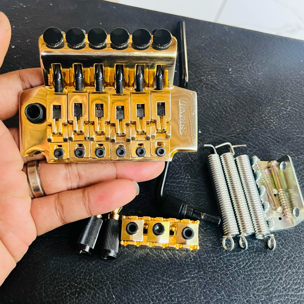 tremolo floydrose ibanez original warna gold - tremolo updown 6string gitar elektrik