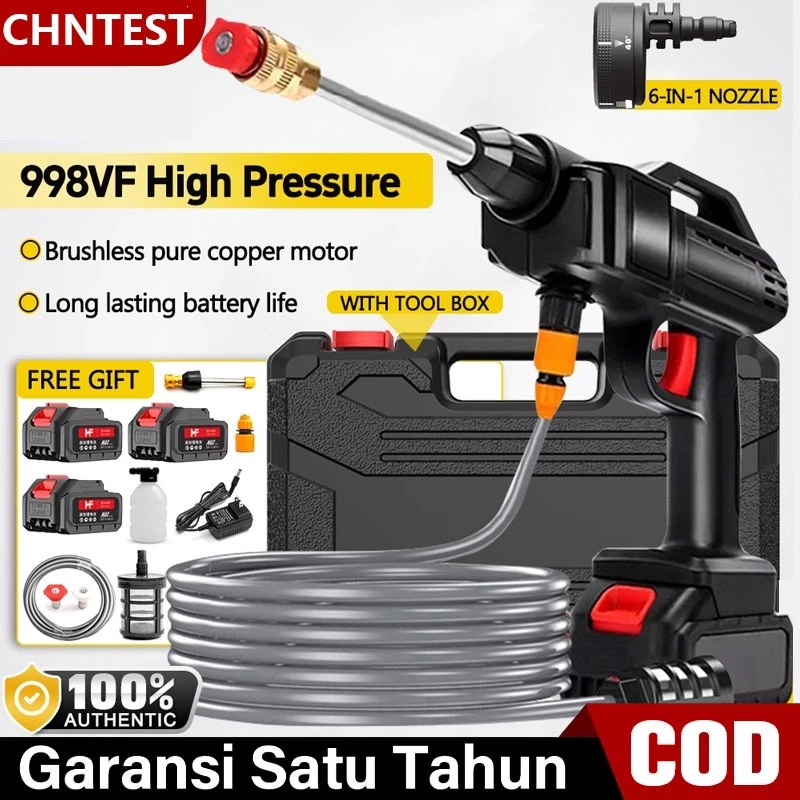 150Bar Alat Cuci Mesin Mini Portable semprotancuci motor alat pencuci jet cleaner