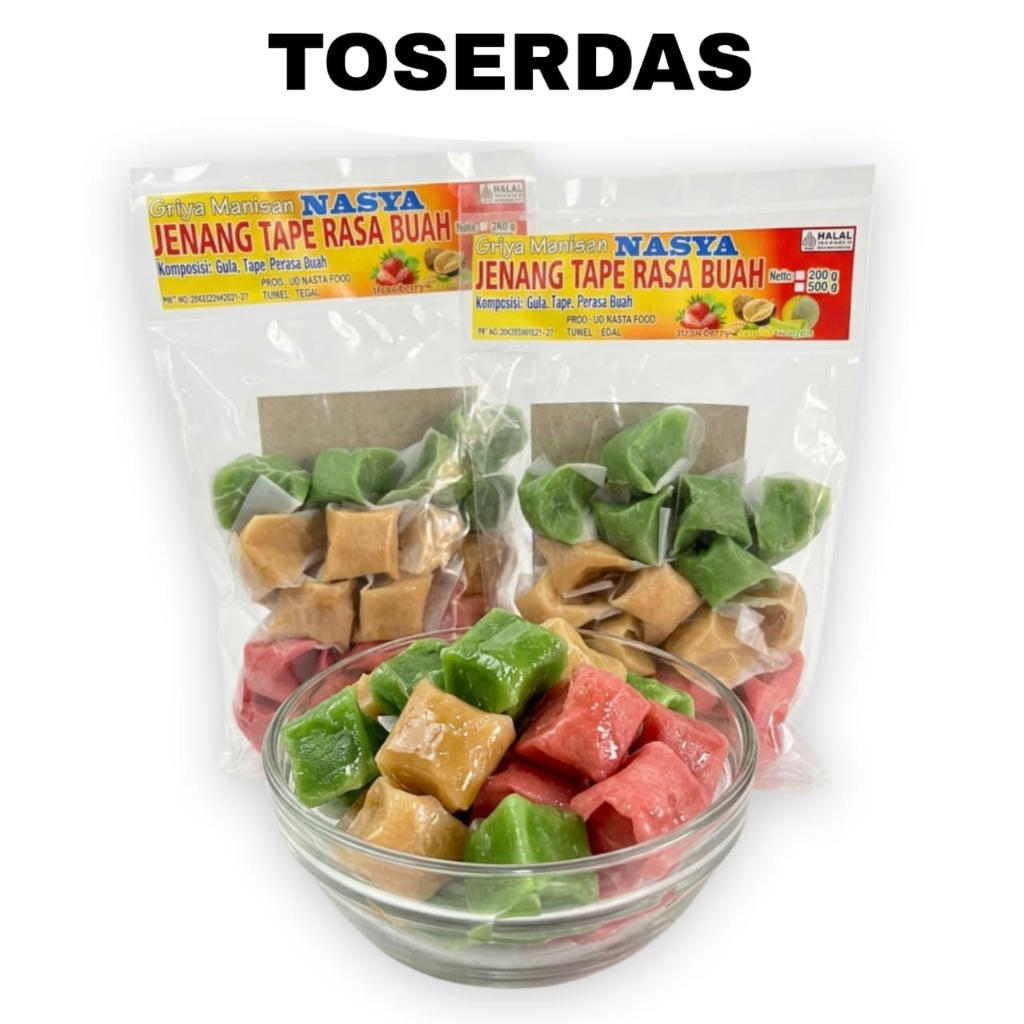 Jenang Tape Rasa Buah Griya Manisan Nasya 200gr