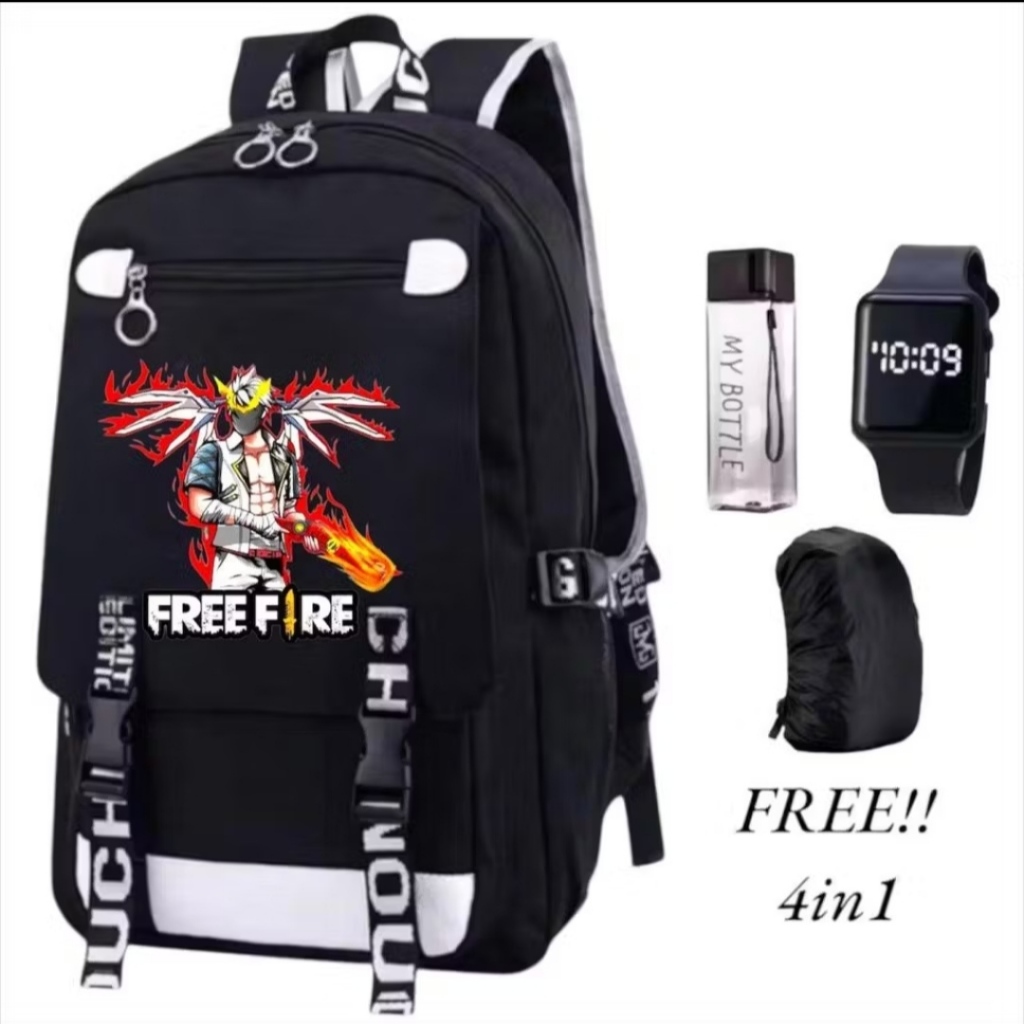 tas anak motif free fire keren -tas ransel anak free fire -tas sekolah anak ff-tas anak laki laki FF