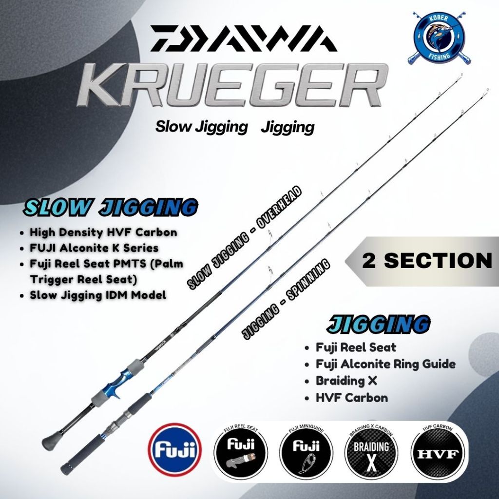JORAN SPINNING / OVERHEAD DAIWA KRUEGER GARANSI RESMI