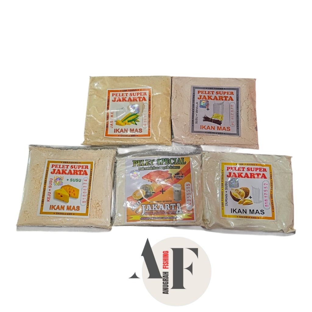 Ummpan Pelet Super Jakarta Aroma Durian Susu,Susu Vanilla,Nangka Susu,Keju Susu,Jasuke