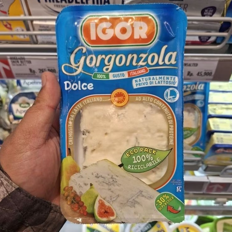 Igor Gorgonzola Dolce Portion | keju krim Igor Gorgonzola Dolce / pack 200 gram