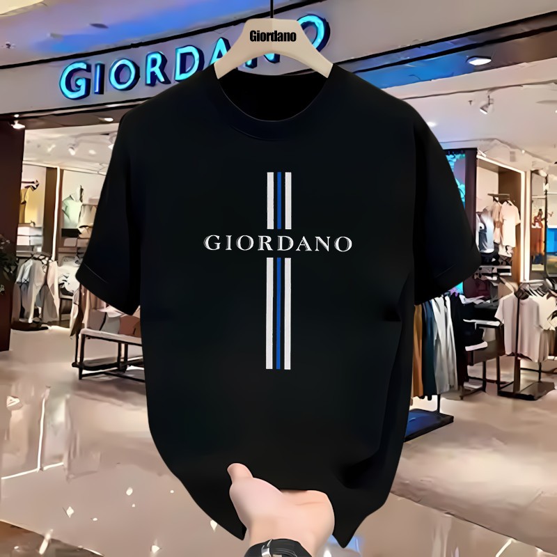 COD Kaos  Kaos katun berkualitas tinggi dan ringan untuk pria, berkerah bulat, ukuran besar, gaya ka