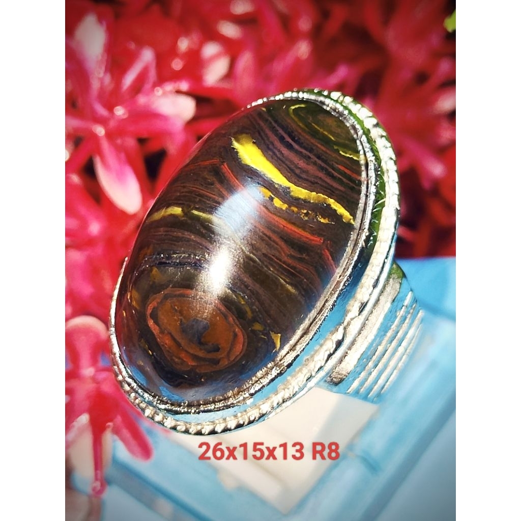 cincin batu akik pamor ombak segoro bungkem