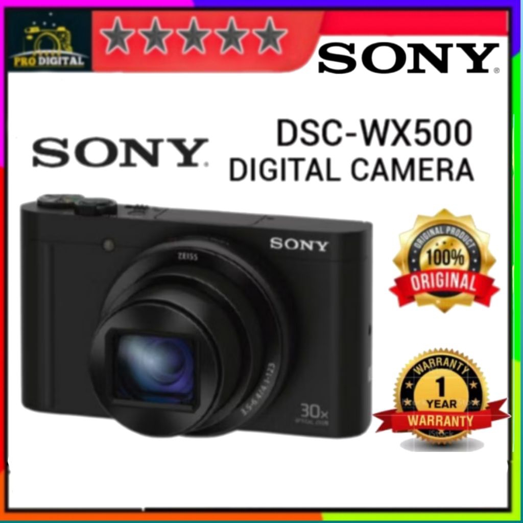 SONY CYBERSHOT WX500 / SONY WX500 / SONY CYBERSHOT WX500 hitam