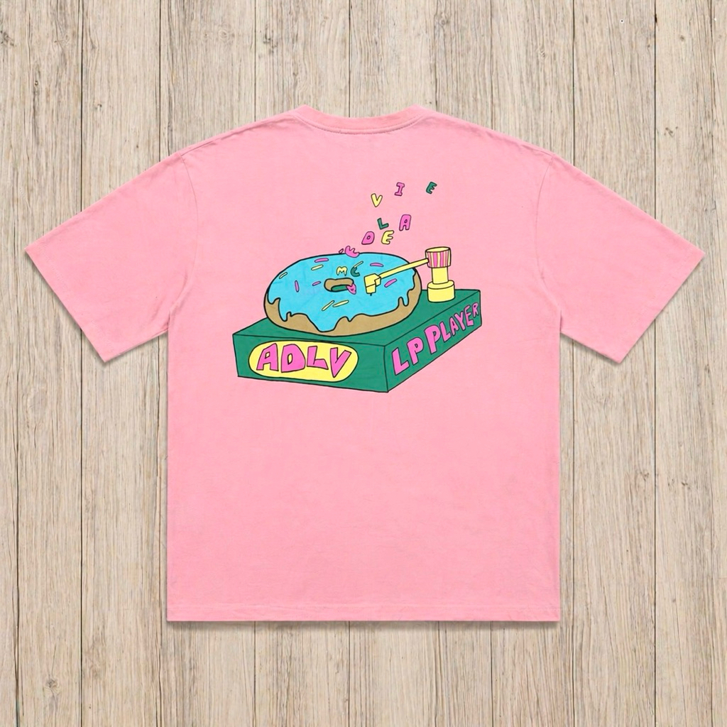 Kaos ADLV acme de lavie Donuts Peach pink Original