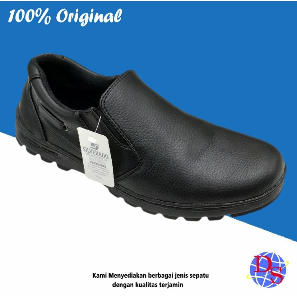 Sepatu Pantofel Pria Docmart Silverado Hitam Sepatu Docmart Hitam Polos