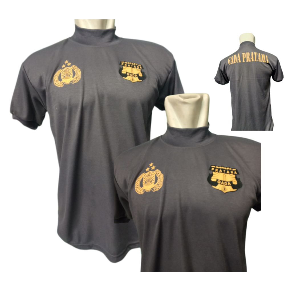 kaos satpam gada Pratama coklat
