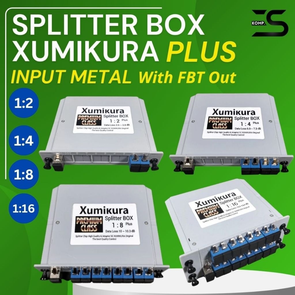 Splitter Box Xumikura Plus With FBT OUT 1:2 / 1:4 / 1:8 - Xumikura Plus - Box Splitter Xumikura