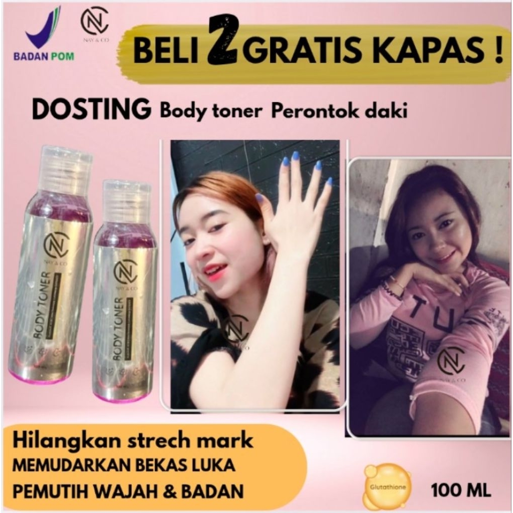 TONER BADAN DOSTING NC SKINCARE whitening ( arbutin Collagen ) toner pemutih kulit exfoliasi daki bo
