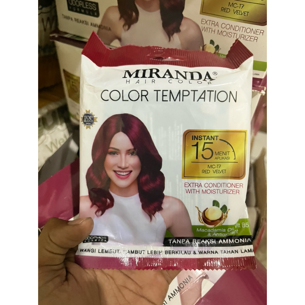 MIRANDA Sachet Hair color/ Red Velvet / Pewarna rambut