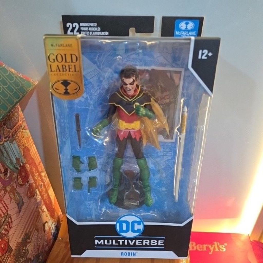 dc multiverse robin gold label