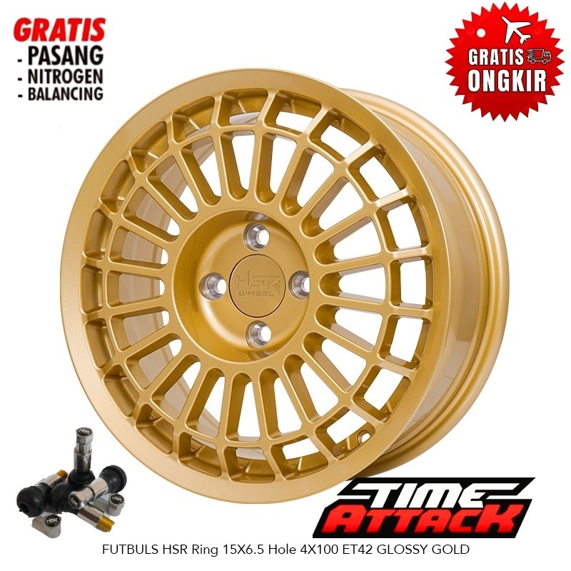 Velg Mobil Corolla R15 HSR Wheel Futbuls Velg HSR Ring 15