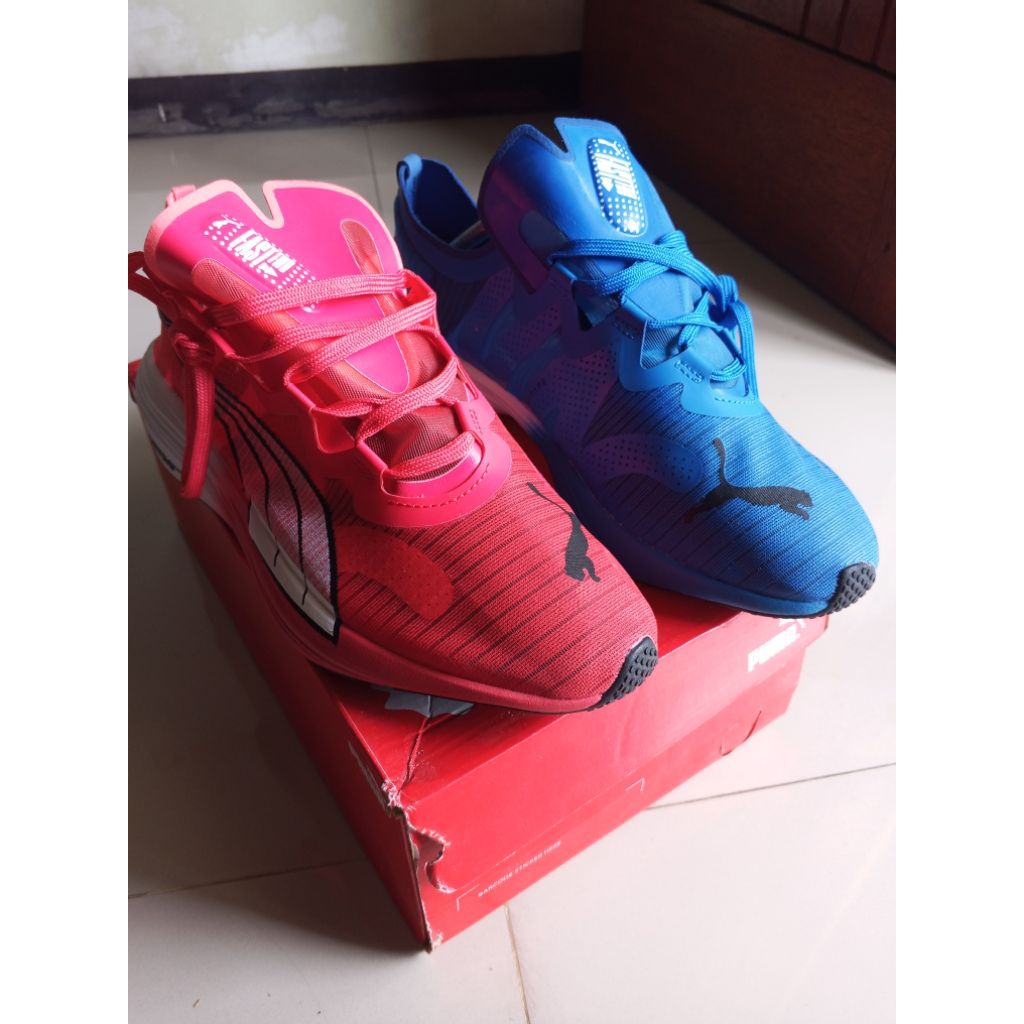 Sepatu running Pum@ Nitr0 Red blu