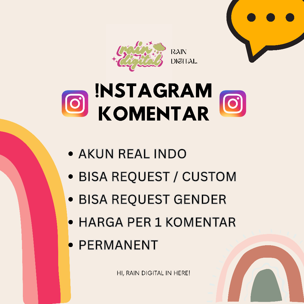 INSTAGRAM COMMENT REAL INDO FAST PERMANENT