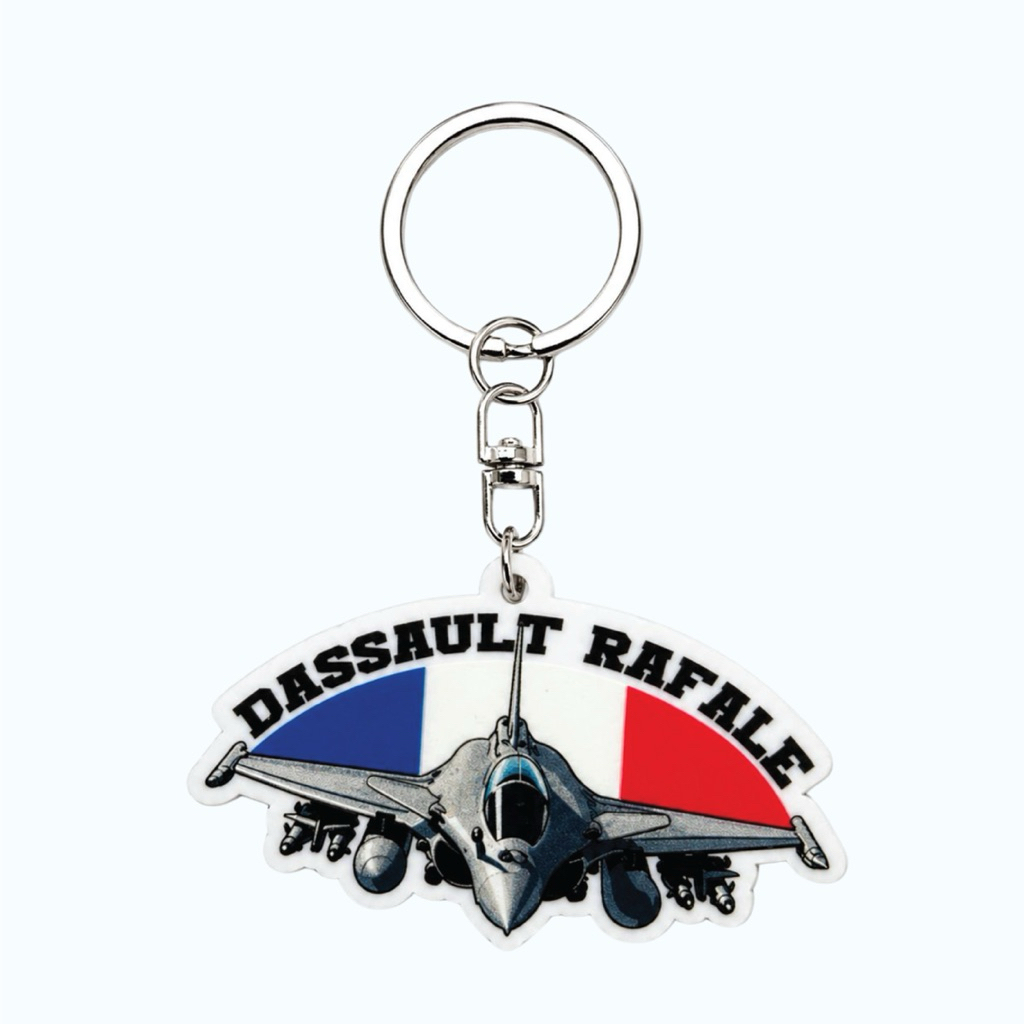 Dassault Rafale Keychain Acyrilic Military - Gantungan Kunci Akrilik | Falloway House