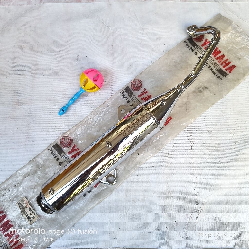 knalpot yamaha nouvo lele nouvo sporty arm kaleng besi 5LW ori original yamaha ygp