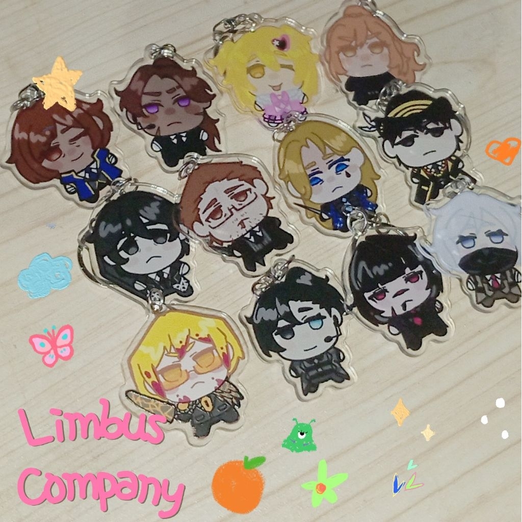 Limbus Company Walpurgisnacht Edition Acrylic Keychain Fanart by Sirelderich and Lunaticast.