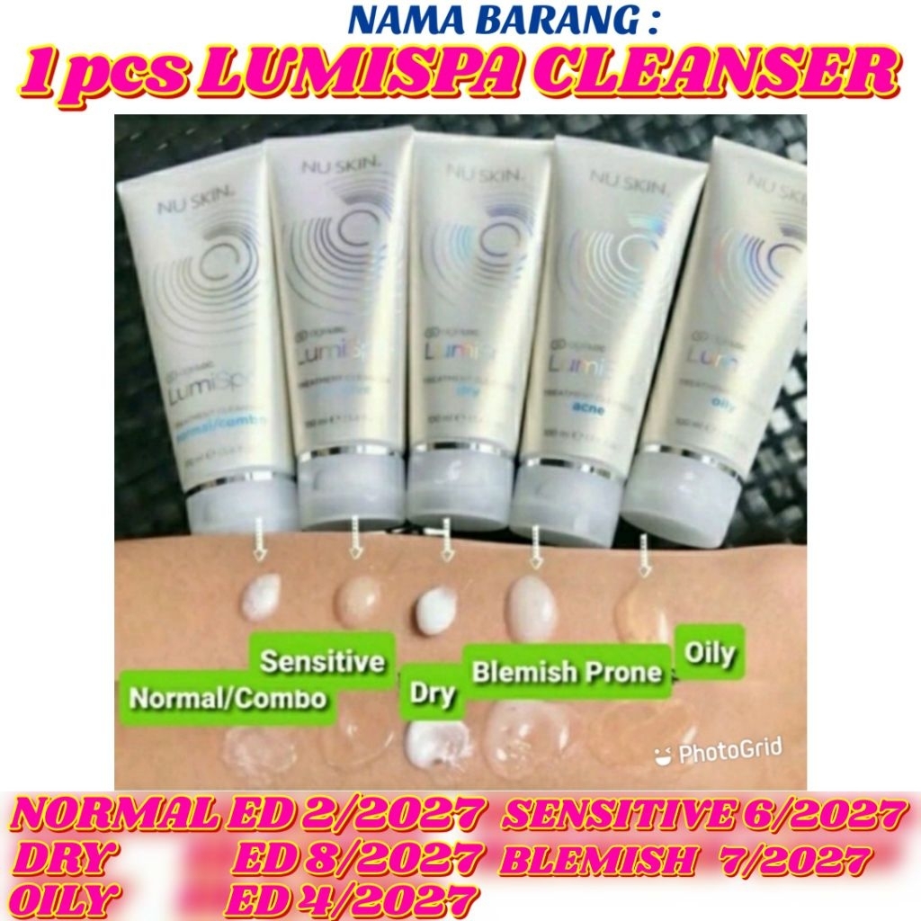 LUMI_SPA CLEANSER (NORMAL/DRY/OILY/SENSITIVE/BLEMISH PRONE) SABUN WAJAH nu    skin