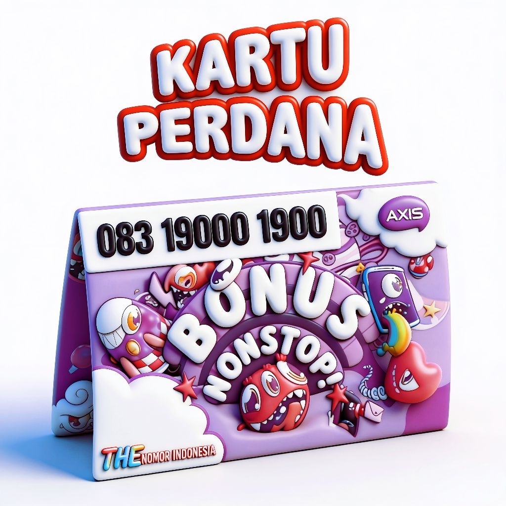 Kartu Perdana Cantik Axis Super 4G/LTE/5G Nomor Nasional New 2027 | Kuota 3GB (Ax.0000)