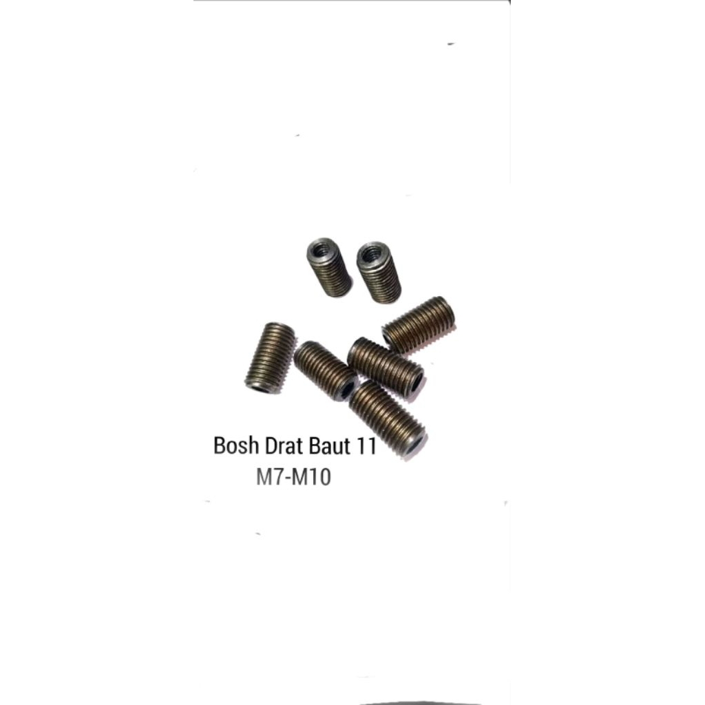 1Pcs sok drat baut 11 m7xm10 Shok drat luar baut 14 dalam baut 11 untuk perbaikan drat yang rusak, a