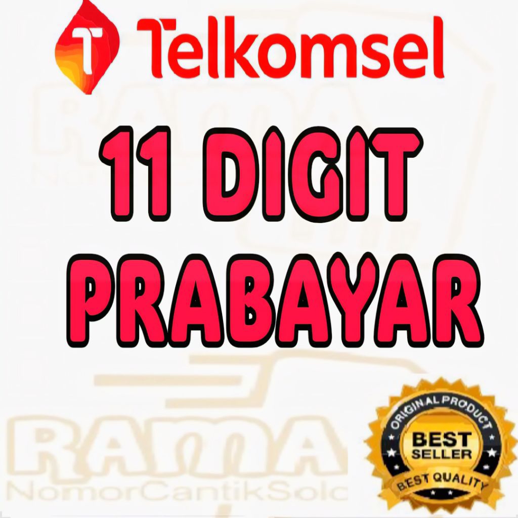 Nomor Cantik Simpati 11 Digit Prabayar  4G/5G Nomor Cantik Telkomsel 11 Digit Bonus kuota 3GB