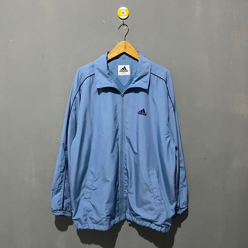Preloved Parasut Jaket Tracktop Adidas Big Logo Back