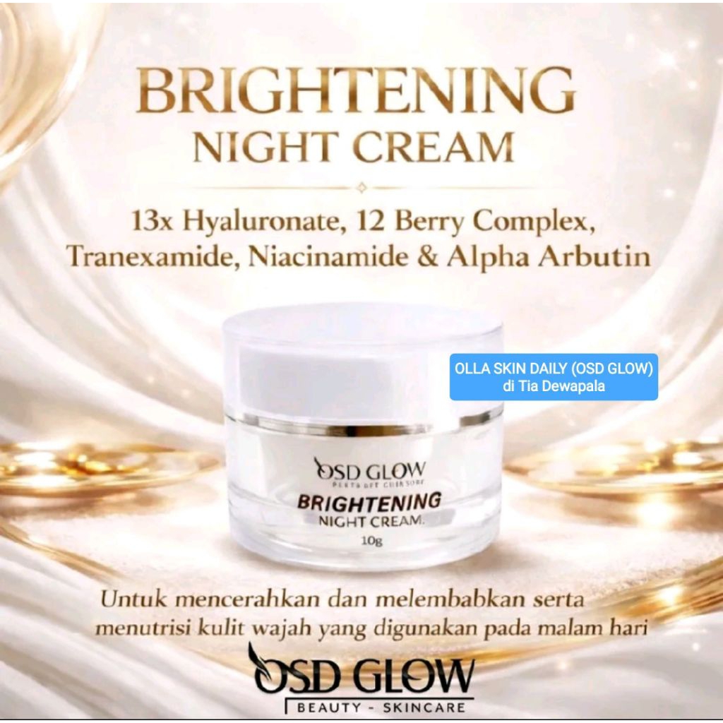OLLA SKIN DAILY NIGHT CREAM / Krim Malam OSD GLOW / OSD GLOW